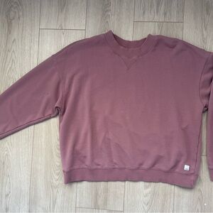 Vuori Dusty Rose Crewneck Sweatshirt  size M oversize